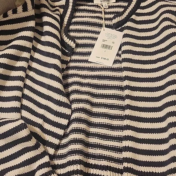 Splendid Lily Striped Cropped Cardigan - Picture 4 of 5